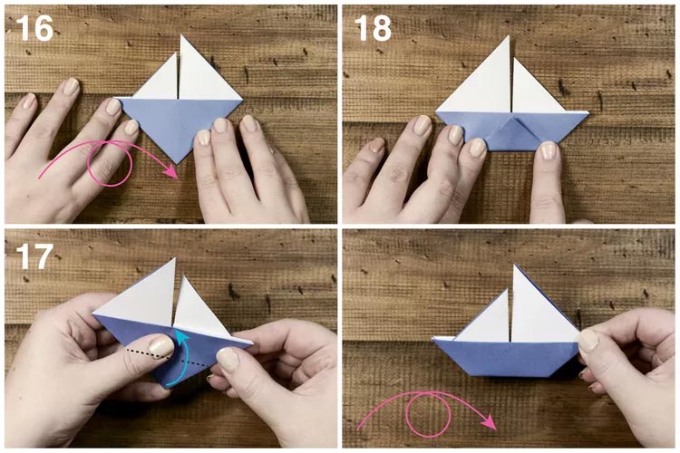 Cách gấp thuyền buồm origami đơn giản và dễ thương